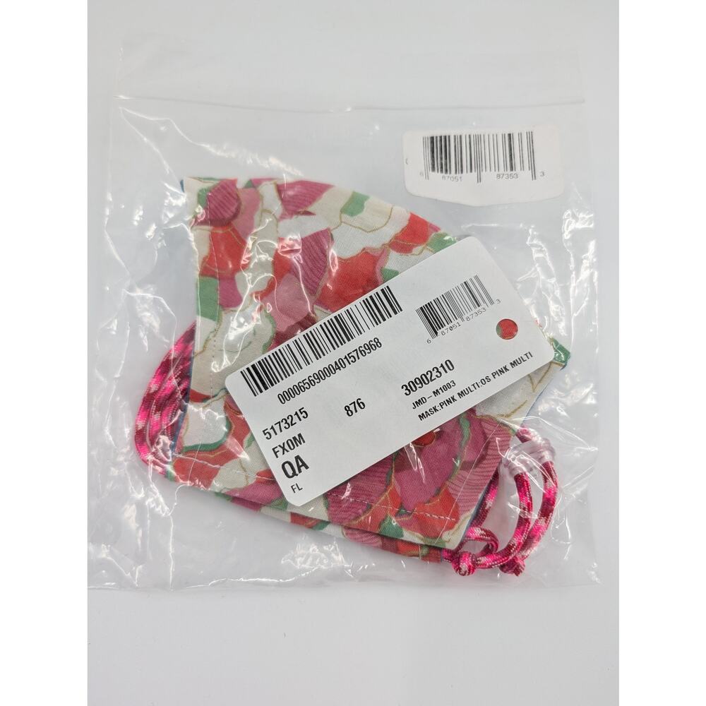 Ruby Grey Pink Floral Face Covering Mask - Picture 3 of 6
